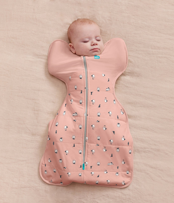 Swaddle Up Starter Bundle | 2.5 | 3.5 TOG | Merino | Oatmeal Moon | Rose Lamb 2