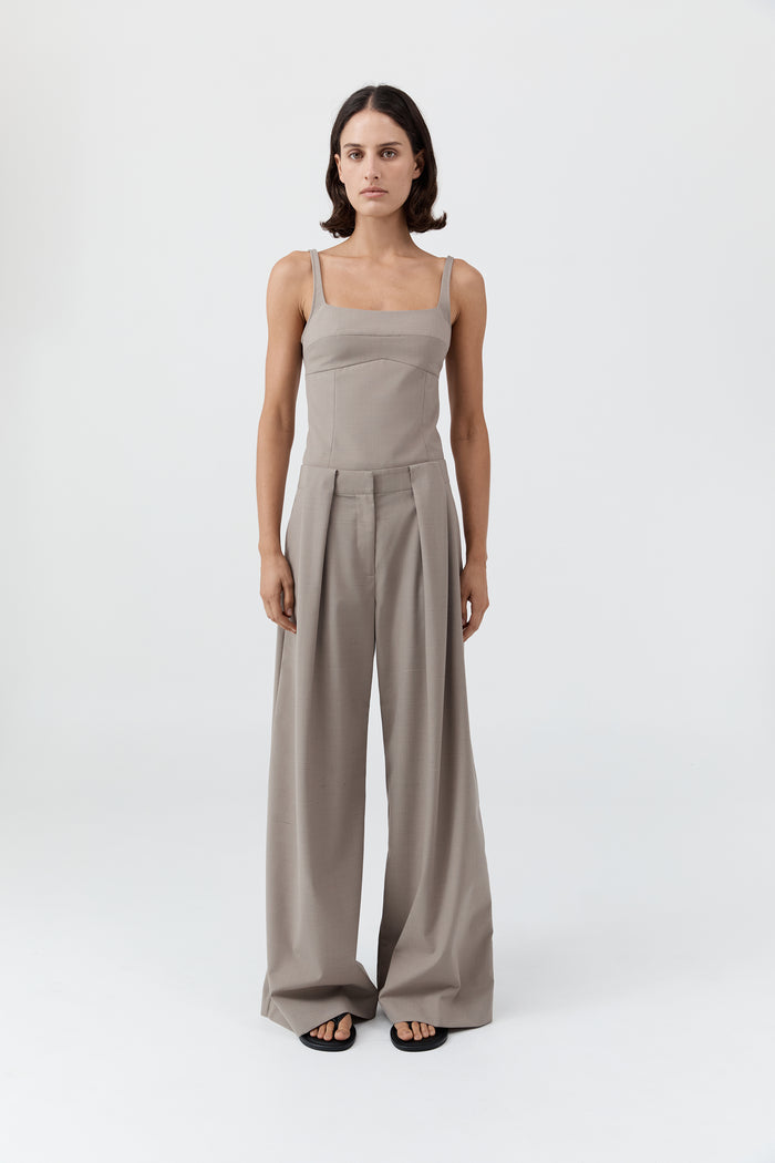Tailored Bustier Top - Mousse