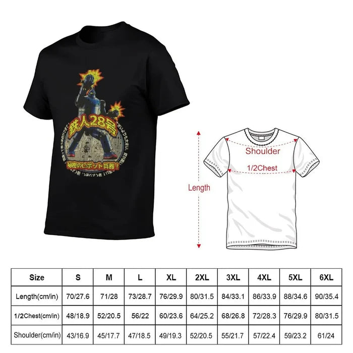 Tetsujin 28 Go Gigantor T-Shirt t shirts cotton 100% cotton t shirts man 100% T-Shirt