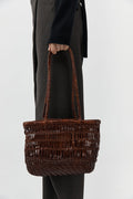 Textured Petit Bagu - Chestnut