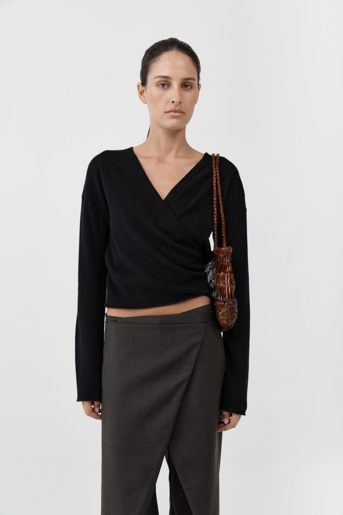 Textured Petit Bagu - Chestnut