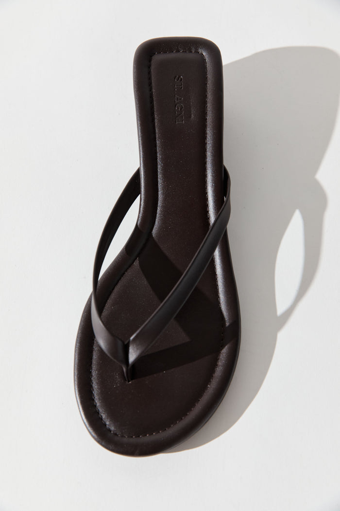 Thong Wedge - Coffee