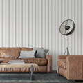 Ticking Stripe Wallpaper - Black