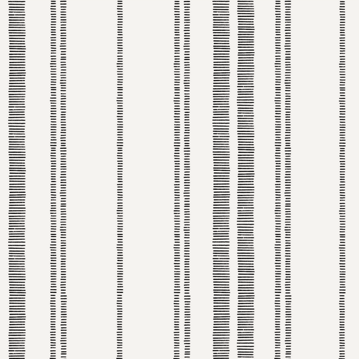 Ticking Stripe Wallpaper - Black