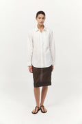 Tie Back Shirt - Off White