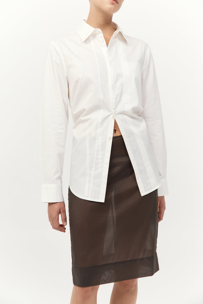 Tie Back Shirt - Off White