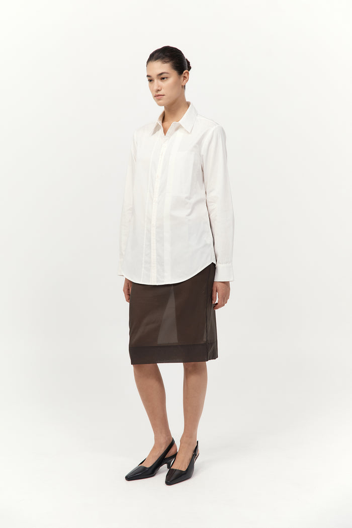 Tie Back Shirt - Off White