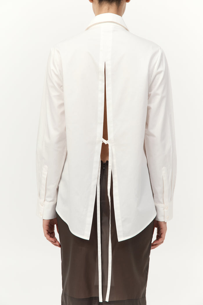 Tie Back Shirt - Off White