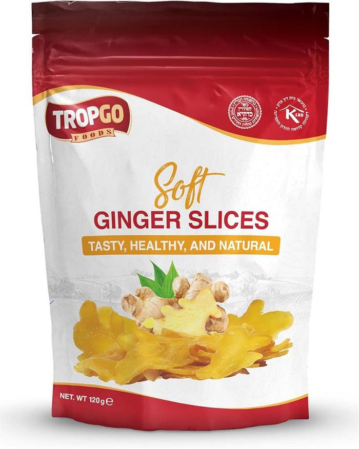 Tropgo Soft Ginger Slices 120g