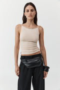 Twist Back Knit Top - Shell