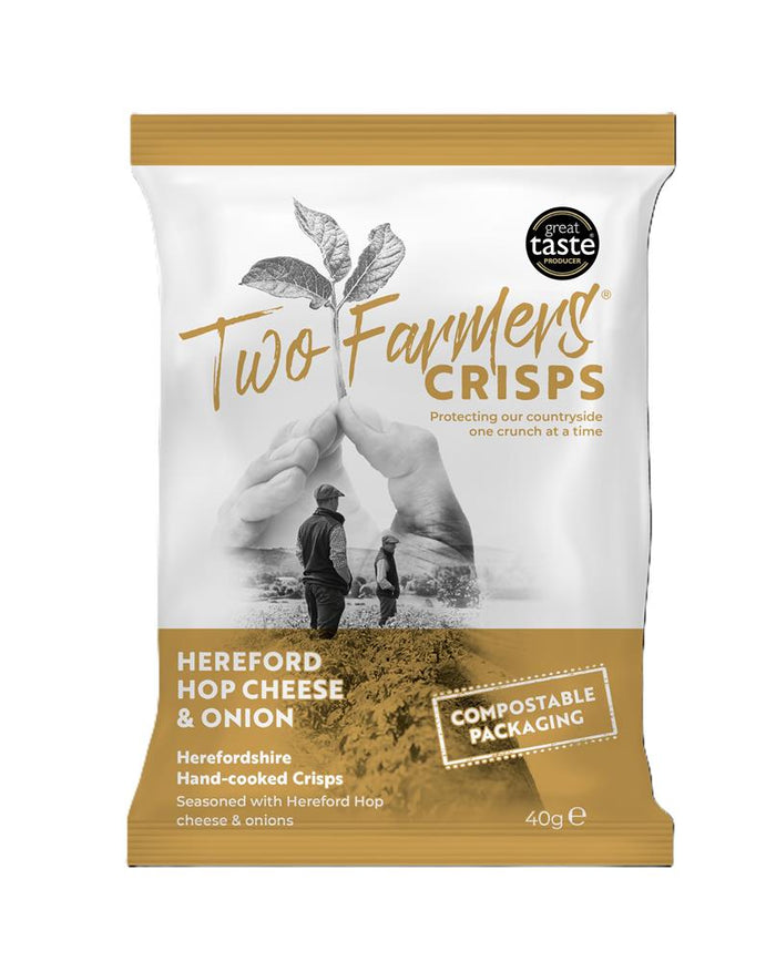 Two Farmers Gluten Free Hereford Hop Cheese & Onion 40g