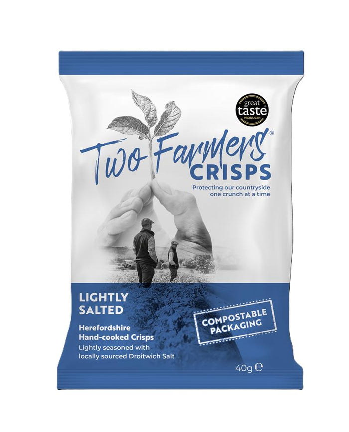Two Farmers Lightly Salted Crisps 40g
