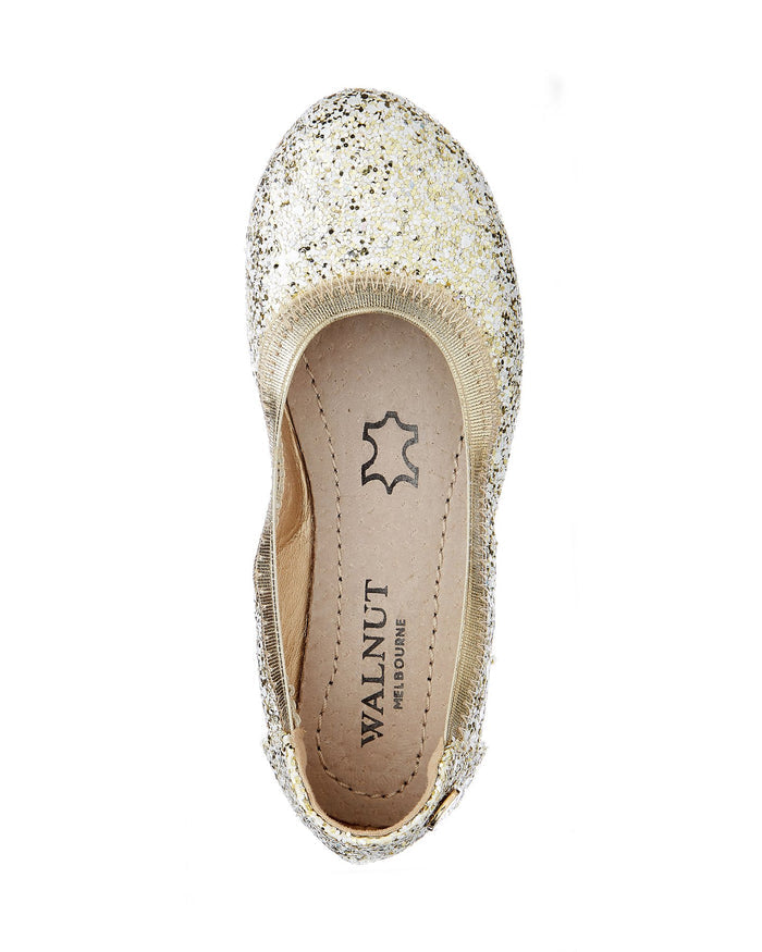 Walnut Catie Freckle Ballet in Gold - Sweet Thing Baby & Childrens Wear