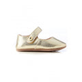 Walnut Maggie Leather Mary Jane in Gold