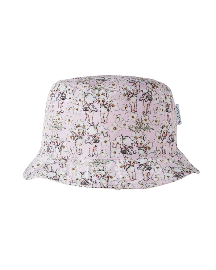 Walnut + May Gibbs Mini Sunny Sunhat - Spring Floral (Size NB -24m)