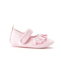 Walnut Mini MJ Frill Pink White Spot