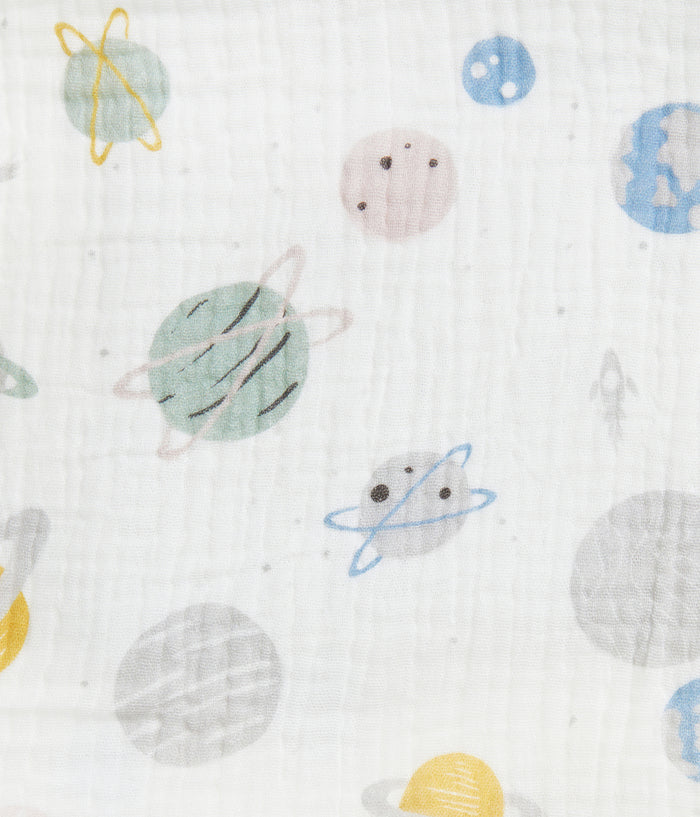Wash Cloth 3 Pack Muslin Storm Blue Rocket