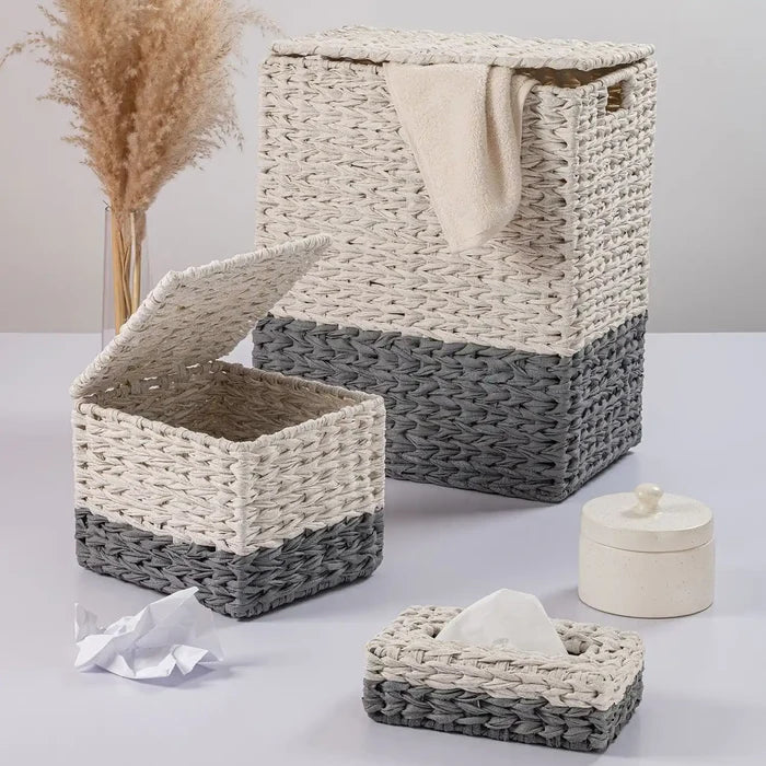 7009 WHITE GREY / 3Pc Set