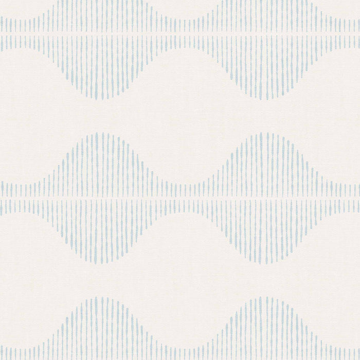 Bring a wave of modern beauty to any room with this stunning Wavy Line Art Wallpaper! The subtle pale blue on cream design is completely gorgeous and sure to make a statement in any space.