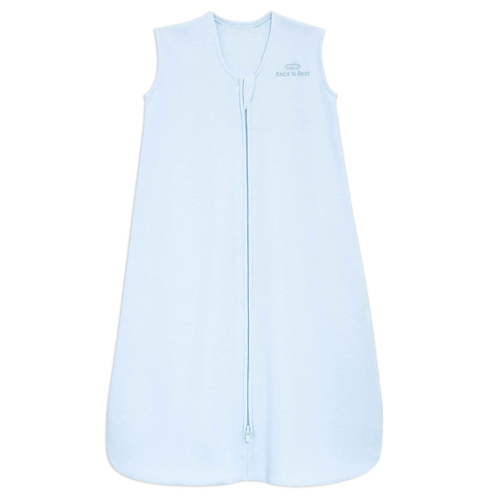 halo sleepsack cotton wearable blanket in blue