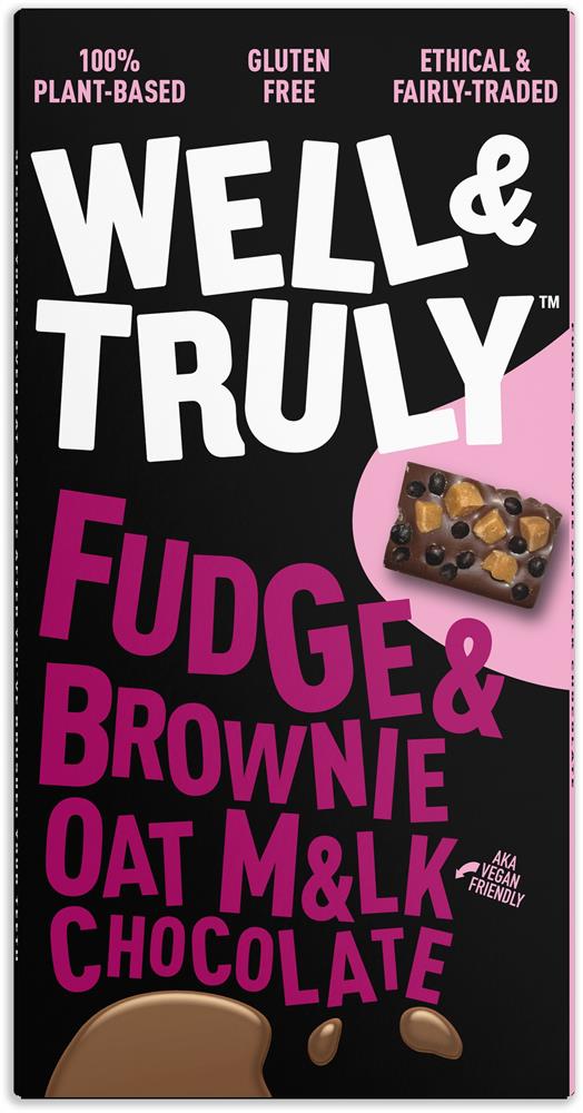 Oat M&lk Chocolate with Fudge & Free Brownie 90g