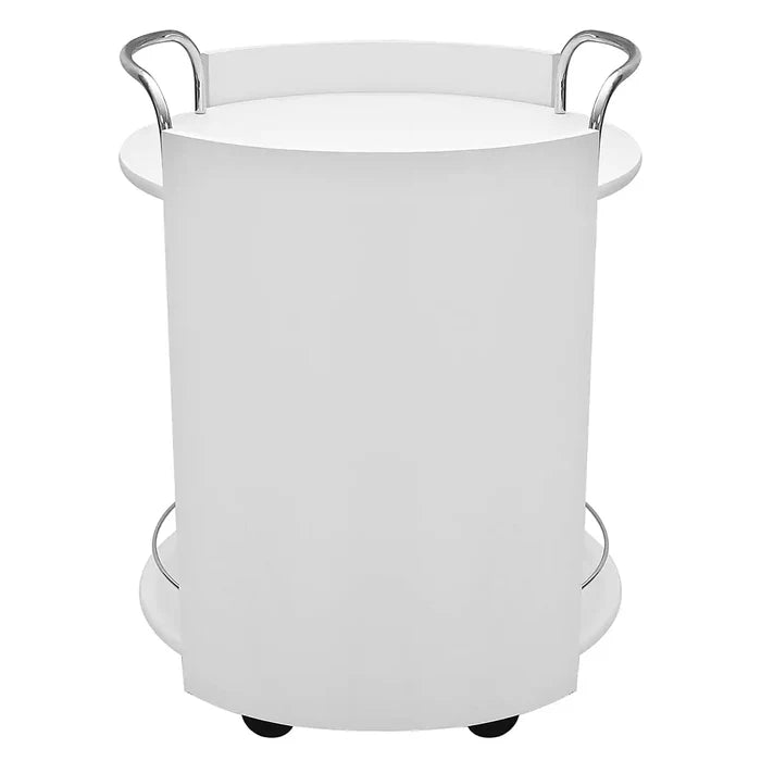 White Wooden Serving Trolley