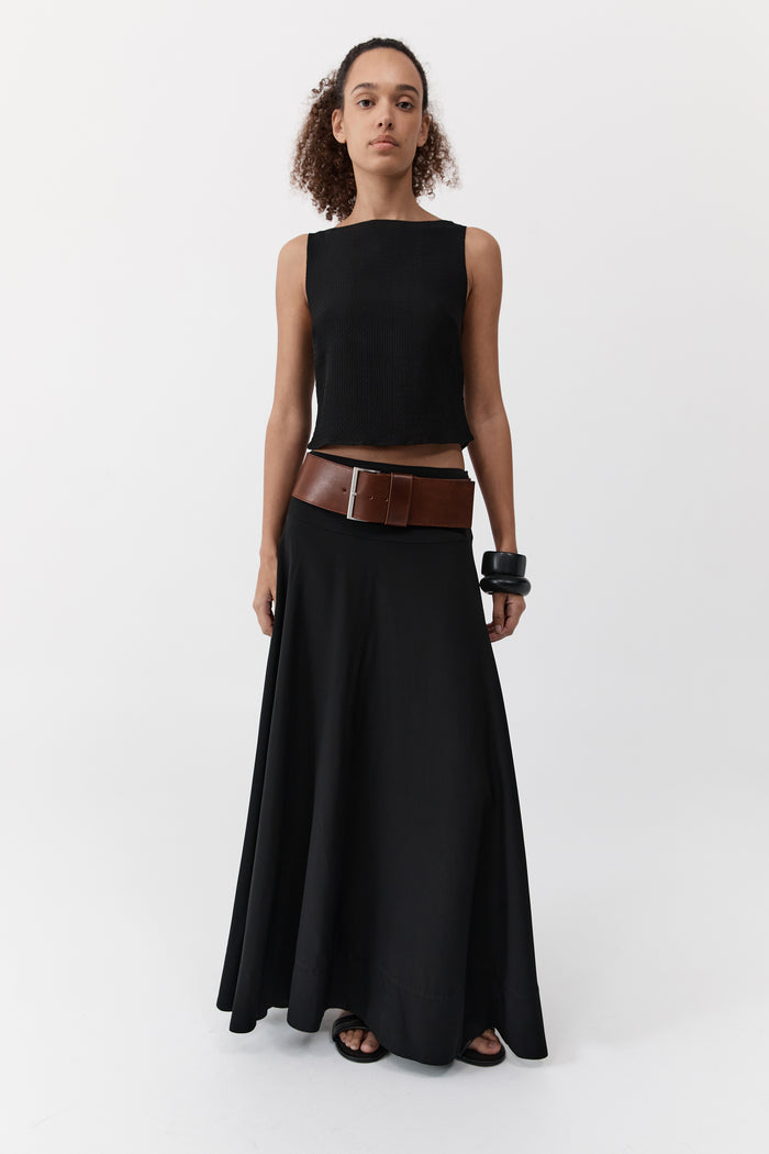 Wide Classic Belt - Chestnut