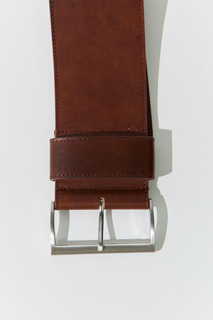 Wide Classic Belt - Chestnut