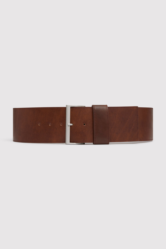 Wide Classic Belt - Chestnut