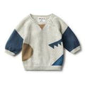 Wilson & Frenchy Steel Blue Speckle Jacquard Knitted Jumper