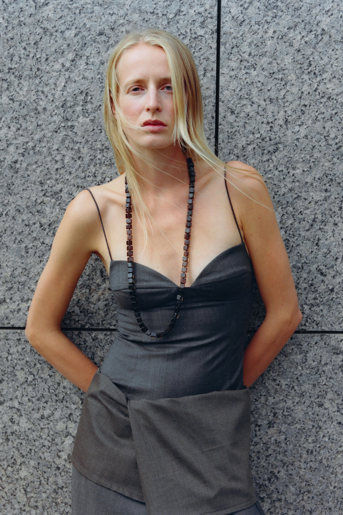 Wool Cami - Mulch