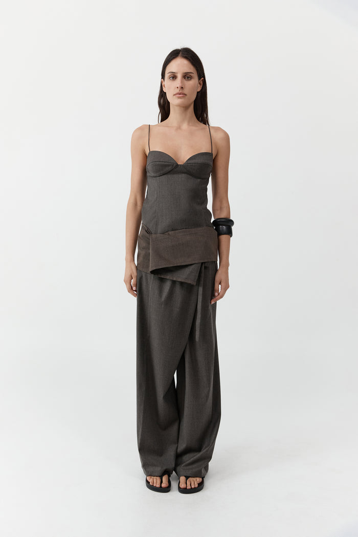 Wool Cami - Mulch