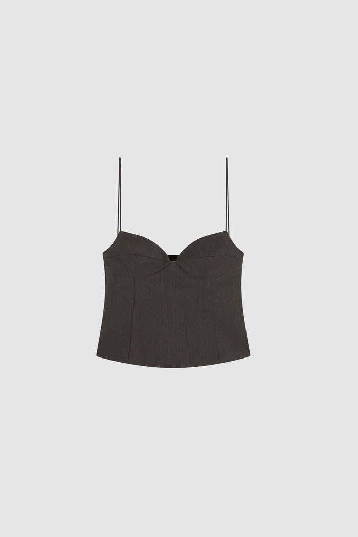 Wool Cami - Mulch