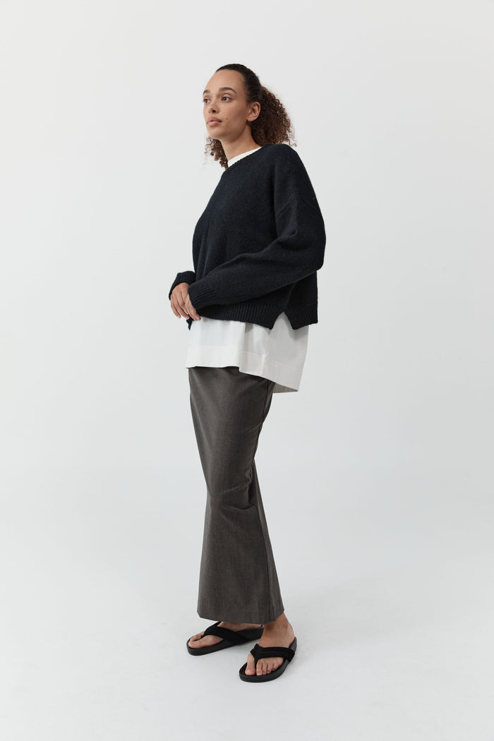 Wool Everyday Skirt - Mulch