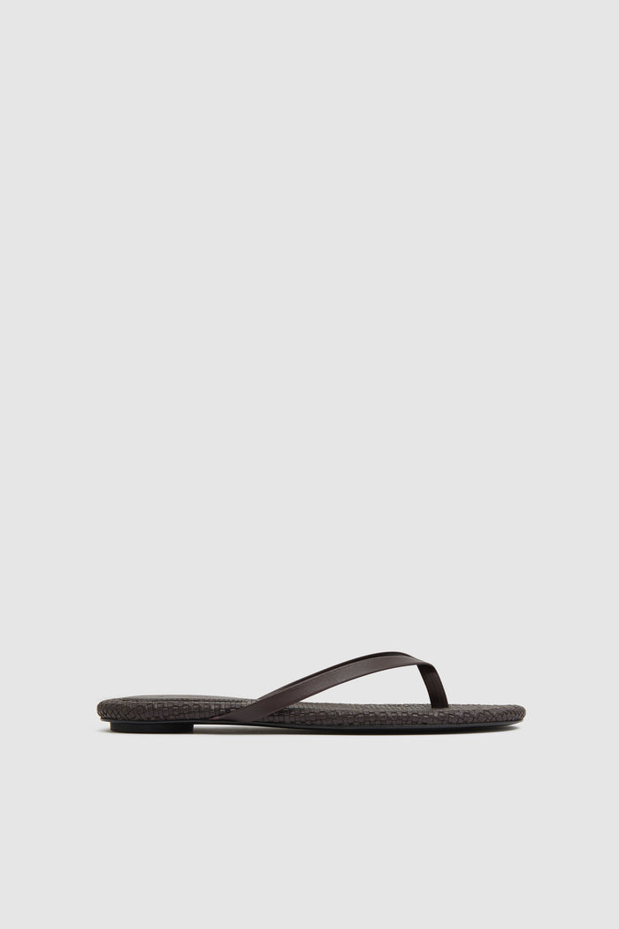 Woven Flip Flop - Coffee