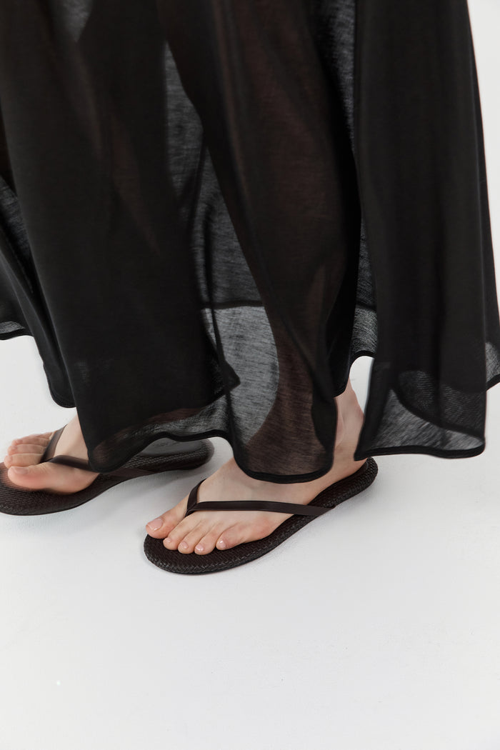 Woven Flip Flop - Coffee