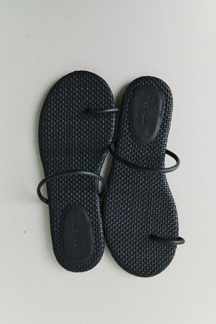 Woven Minimal Slide - Black