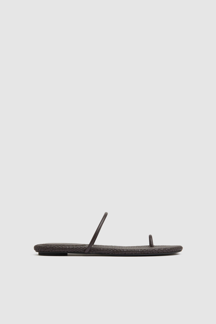 Woven Minimal Slide - Coffee