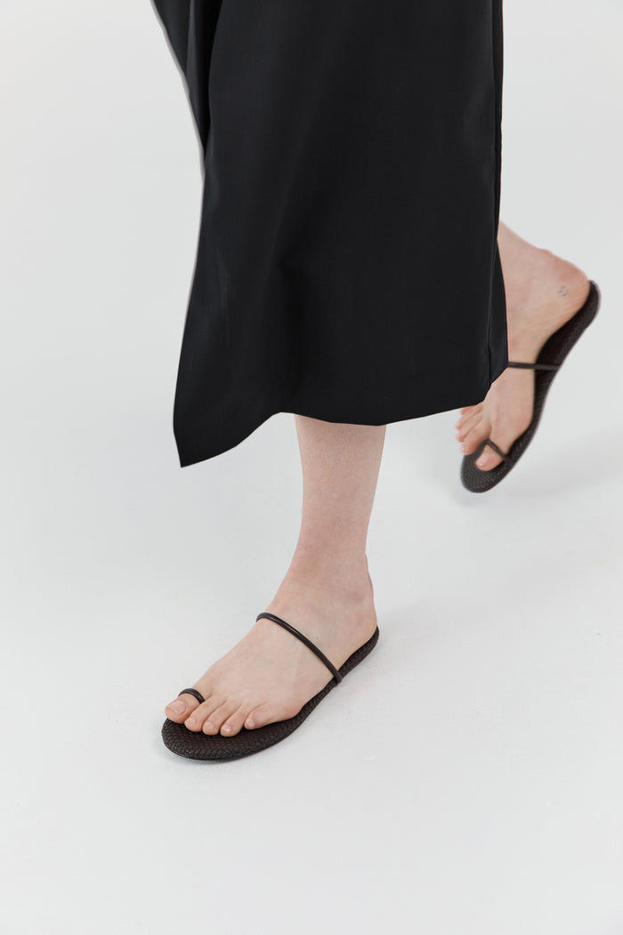 Woven Minimal Slide - Coffee