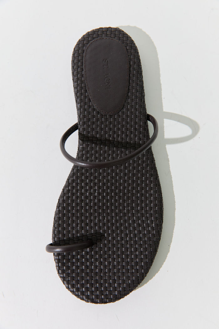 Woven Minimal Slide - Coffee
