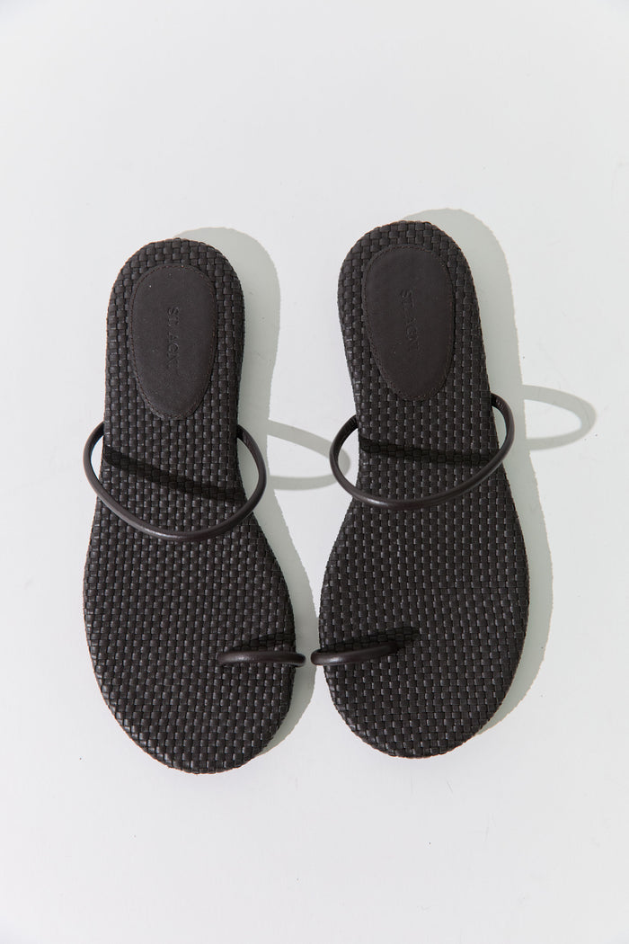 Woven Minimal Slide - Coffee