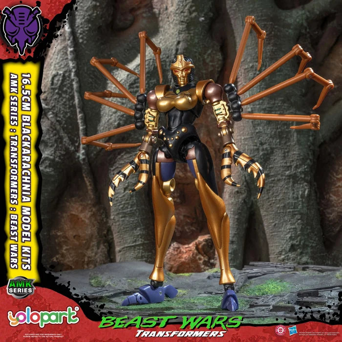 YOLOPARK Transformers AMK Series 16.5cm BEAST WARS Blackarachnia Predacons Model Toy