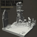 YUFAN MODEL 1/35 resin figure model kits Building ruins scene colorless and self-assembled YFWW-2273